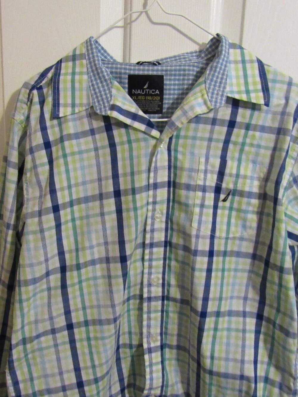 Nautica Youth XL 18/20 Button-up Long Sleeve Shirt *Barely Worn*